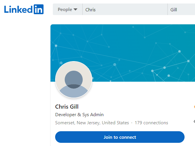 linkedin profile background